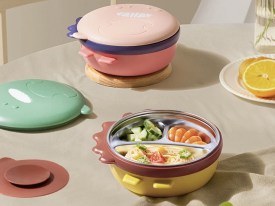 Plato termico dinosaurio con sopapita adherente